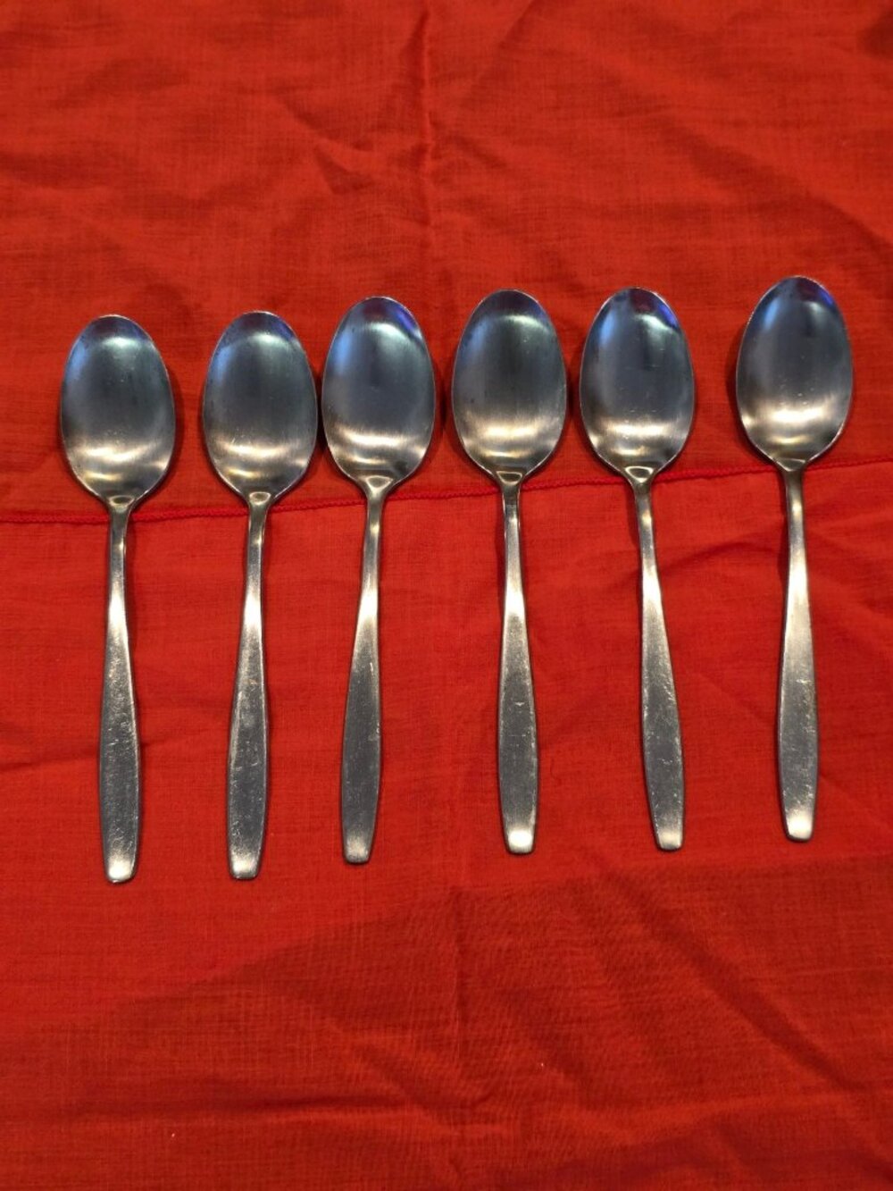 Vintage International Stainless Deluxe TODAY Teaspoon Set Of 6 READ